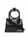 Le Chiquito Noeud Coiled Leather Tote Bag Black - JACQUEMUS - BALAAN 3