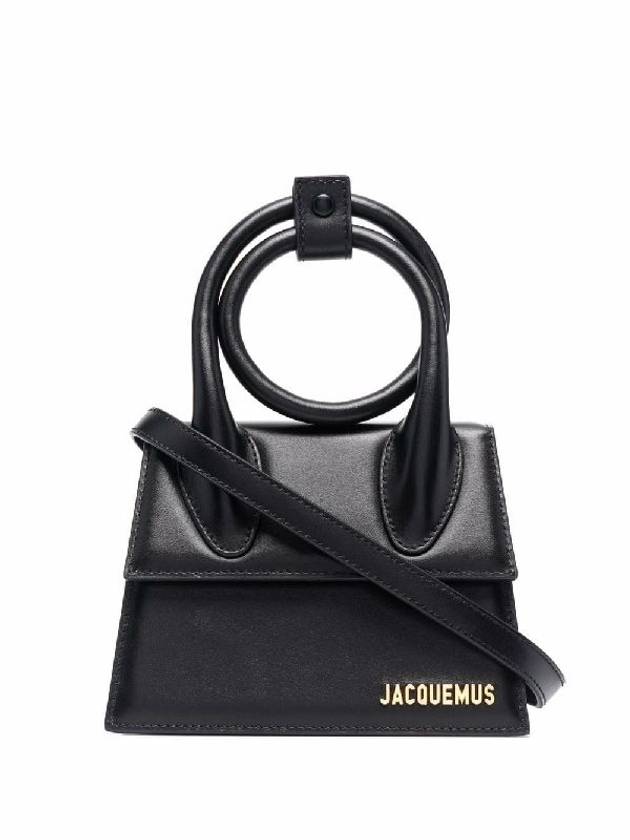 Le Chiquito Noeud Coiled Leather Tote Bag Black - JACQUEMUS - BALAAN 3