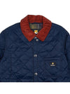 Kenning Quilting  Logo Patch Jacket Navy - BARBOUR - BALAAN 4