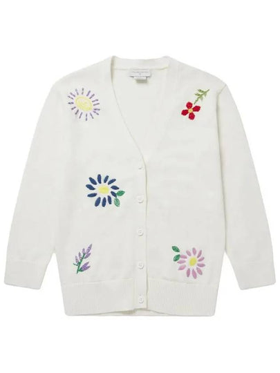 Kids Women s Flower Embroidered Cardigan 603005 SQM05 9100 - STELLA MCCARTNEY - BALAAN 2