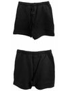 Essential Black Brushed Sweat Shorts 160SU224100F - FEAR OF GOD - BALAAN 5