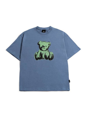 Graphic Gloomy Bear Short Sleeve T-Shirt Pastel Blue - MOO - BALAAN 1