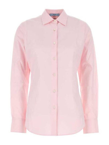 oxford cotton shirt pink - PRADA - BALAAN 1