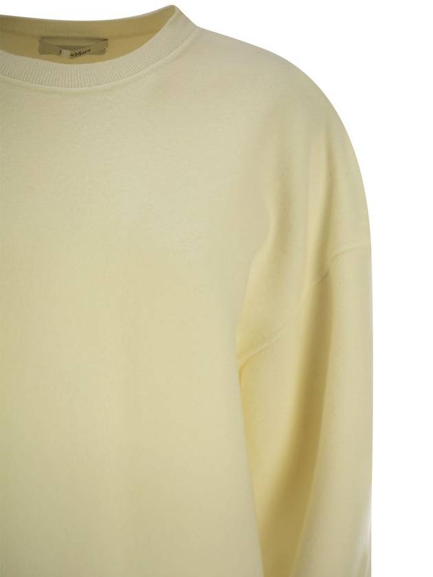 Elvira Jersey Crew Neck Knit Top Ivory - MAX MARA - BALAAN 5