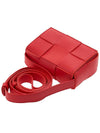 Intrecciato Cassette Small Cross Bag Red - BOTTEGA VENETA - BALAAN 5