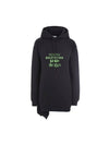 New Logo Hoodie Black - BALENCIAGA - BALAAN 1