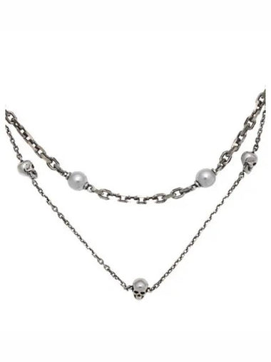 pearl skull chain necklace - ALEXANDER MCQUEEN - BALAAN 1