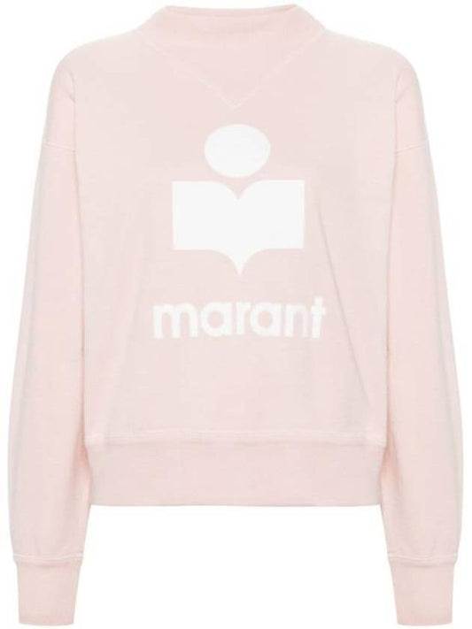 Moby Logo Print Sweatshirt Pink - ISABEL MARANT ETOILE - BALAAN 1