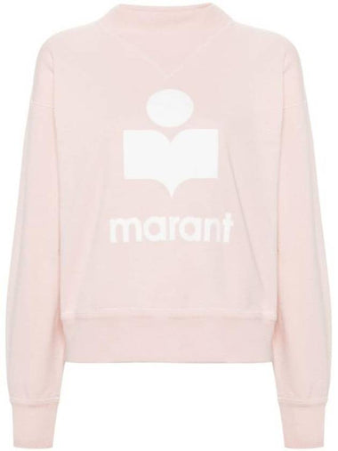 Moby Logo Print Sweatshirt Pink - ISABEL MARANT ETOILE - BALAAN 1