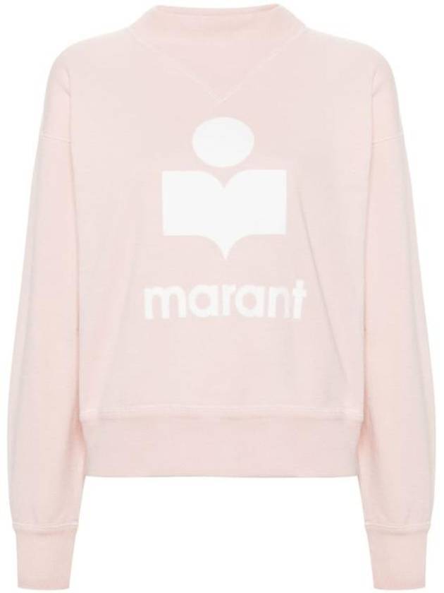 Moby Logo Print Sweatshirt Pink - ISABEL MARANT ETOILE - BALAAN 1