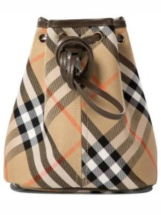 Check Bucket Bag Beige - BURBERRY - BALAAN 2