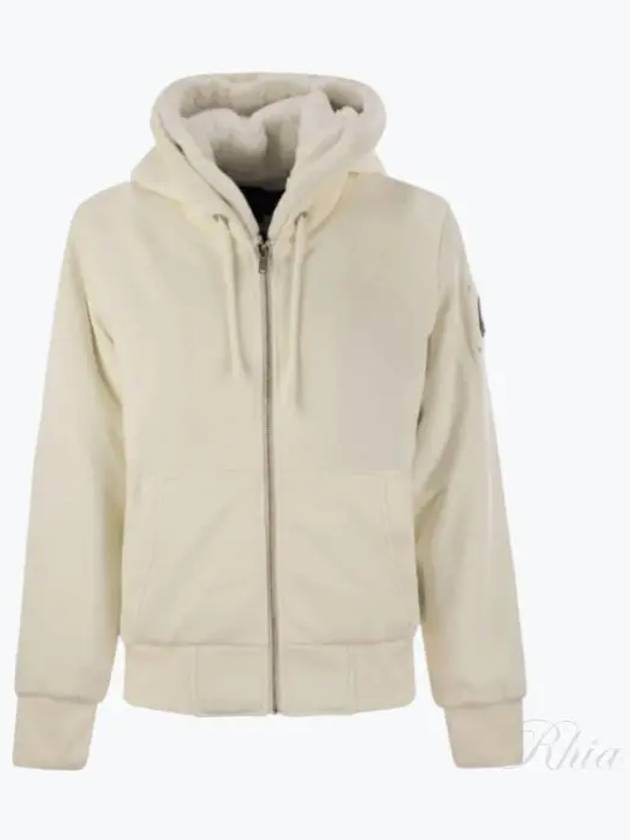 Classic Bunny Zip Up Hoodie White - MOOSE KNUCKLES - BALAAN 2