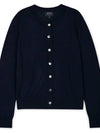 Marine Wool Cardigan Navy - A.P.C. - BALAAN 3