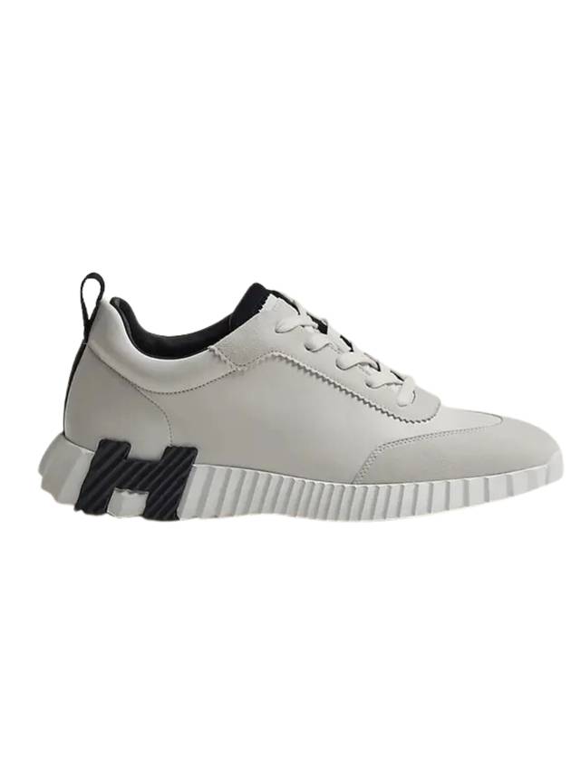 Bouncing Sneakers Calfskin Suede Goatskin Blanc - HERMES - BALAAN 1