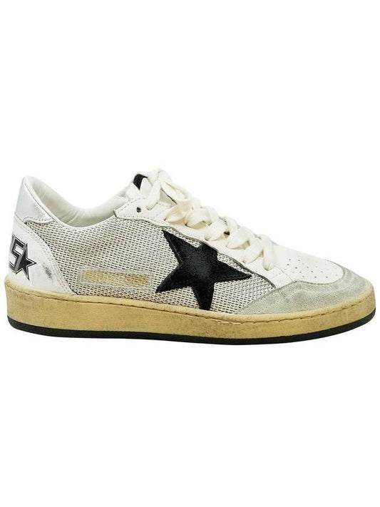 Ballstar low-top sneakers gray white - GOLDEN GOOSE - BALAAN.