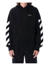 Diag Logo Cotton Hood Black - OFF WHITE - BALAAN 2