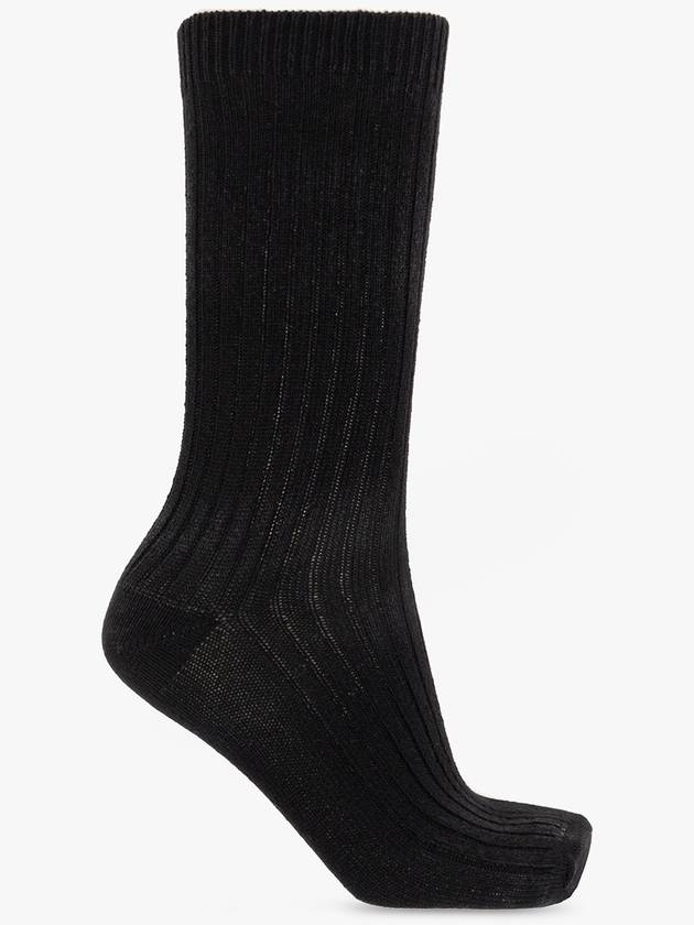 Hanro Ribbed Socks, Women's, Black - HANRO - BALAAN 1