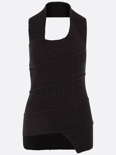 MM6 Cutout Detail Asymmetric Knit Top S52NC0328S18288 961 - MAISON MARGIELA - BALAAN 2