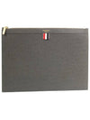 Medium Document Holder Clutch Bag Dark Grey - THOM BROWNE - BALAAN 2