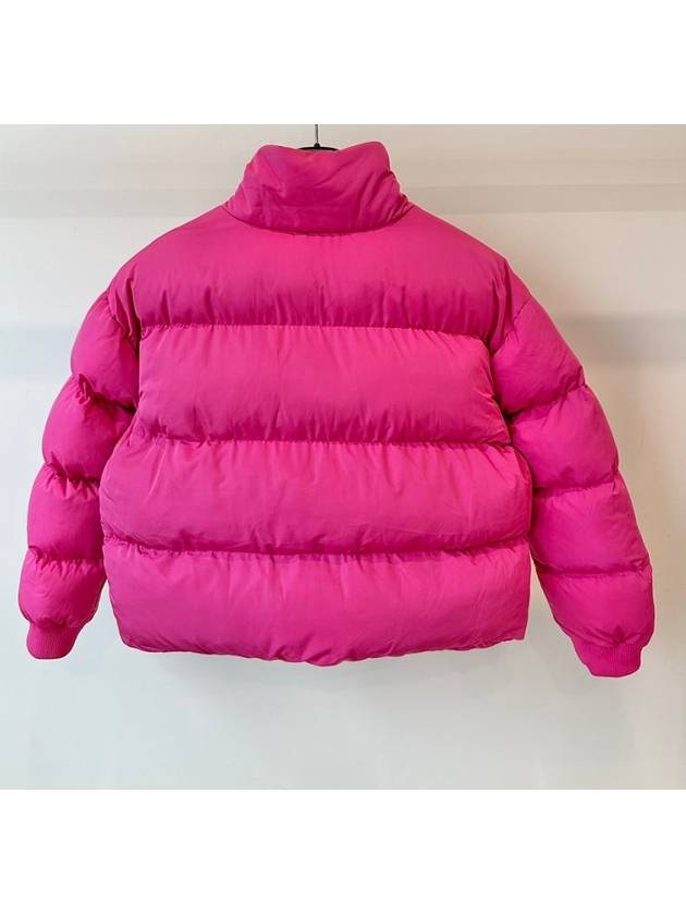 AU Australia Graffiti Crop Puffer Padded Jacket ST1M0304 Bubble Pink WOMENS - STUSSY - BALAAN 6