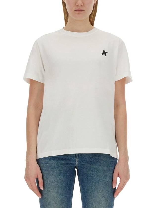 Black Star Collection Short Sleeve T-Shirt White - GOLDEN GOOSE - BALAAN 6