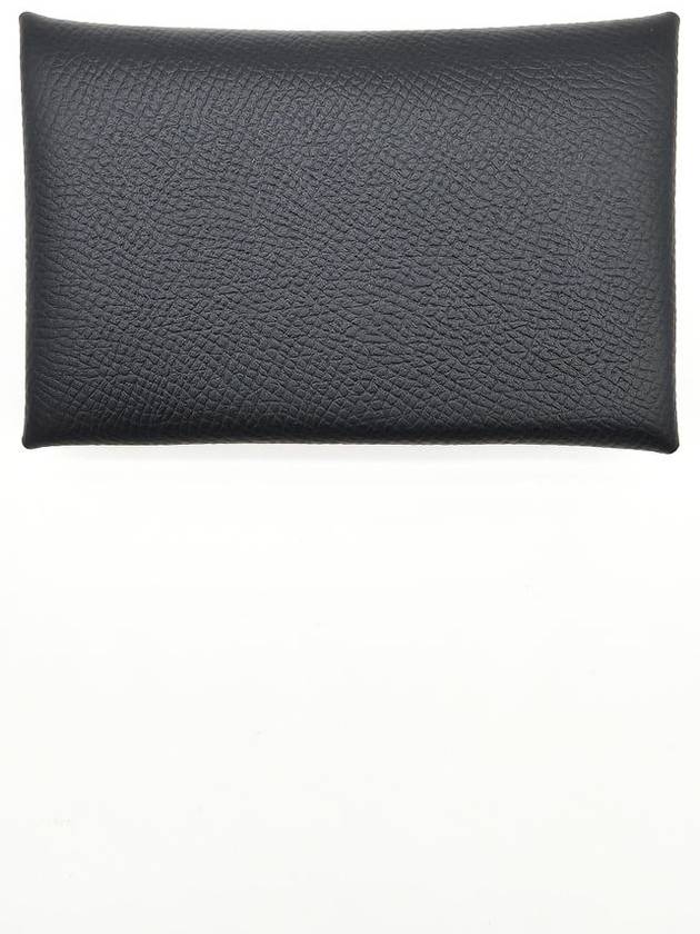 Calvi Absong Palladium Hardware Card Wallet Black - HERMES - BALAAN 4