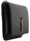 Cassandra Phone Holder Strap Cross Bag Black - SAINT LAURENT - BALAAN 5