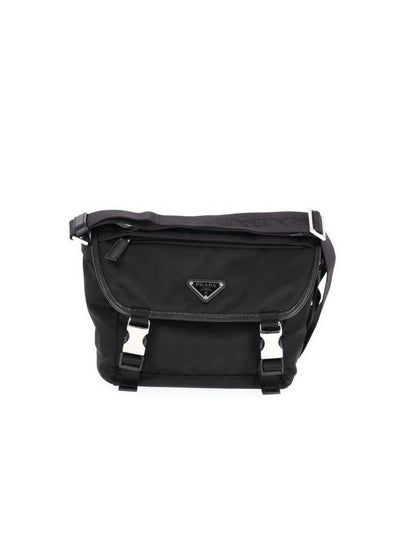 Triangle Logo Re-Nylon Cross Bag Black - PRADA - BALAAN 2