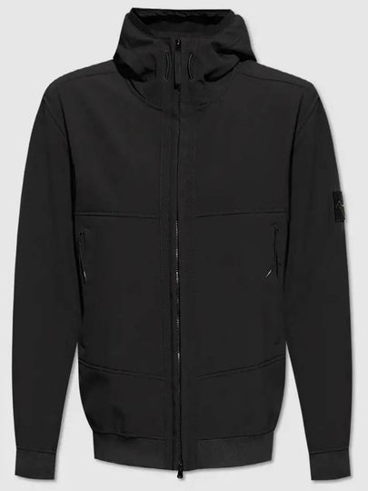 Technology Recycled Polyester Hooded Jacket Black - STONE ISLAND - BALAAN 2