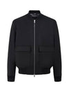 Thom Wool Twill Bomber Jacket Black - J.LINDEBERG - BALAAN 2