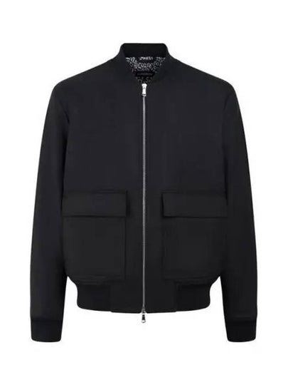 Thom Wool Twill Bomber Jacket Black - J.LINDEBERG - BALAAN 2