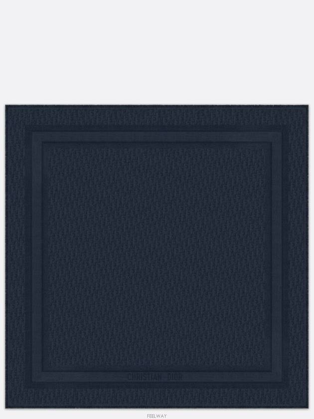 OBLIQUE SHOW Navy Blue Wool Silk Cashmere - DIOR - BALAAN 3