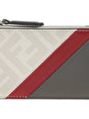 FF Motif Fabric Clip Purse Card Wallet - FENDI - BALAAN 7