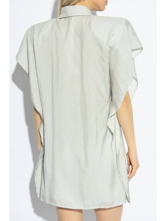 Stella McCartney Silk Shirt Dress, Women's, White - STELLA MCCARTNEY - BALAAN 4