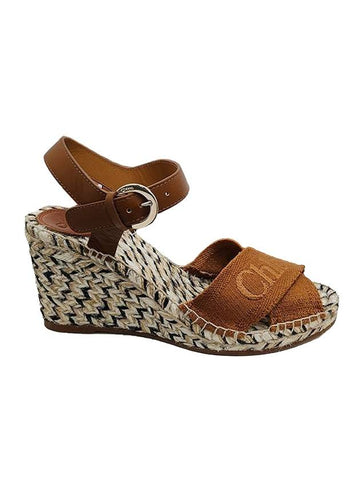 Piia Espadrille Wedge Heel Brown - CHLOE - BALAAN 1