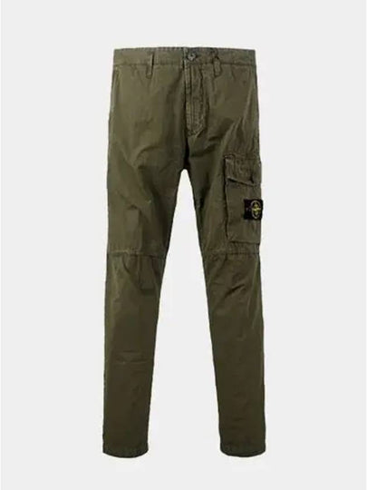 Men's Wappen Patch Cargo Straight Pants Green - STONE ISLAND - BALAAN 2