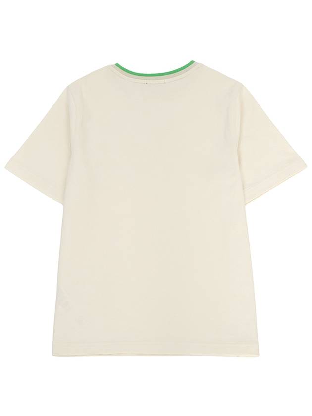 Kids Embroidery Logo Pocket Short Sleeve T-Shirt Cream - BURBERRY - BALAAN 3