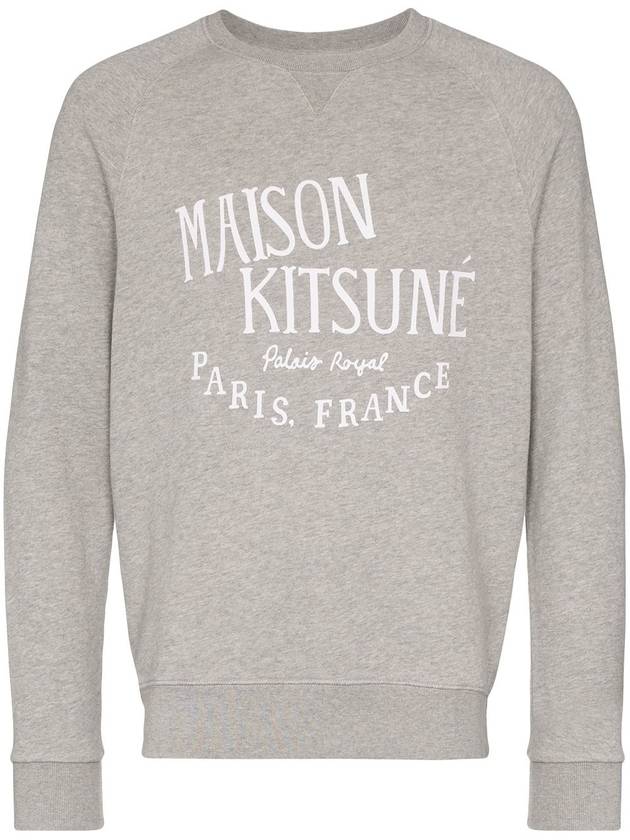 Palais Royal Classic Cotton Sweatshirt Grey Melange - MAISON KITSUNE - BALAAN 2