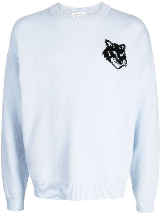 Maison Kitsuné Fox Head Intarsia Comfort Jumper Clothing - MAISON KITSUNE - BALAAN 1