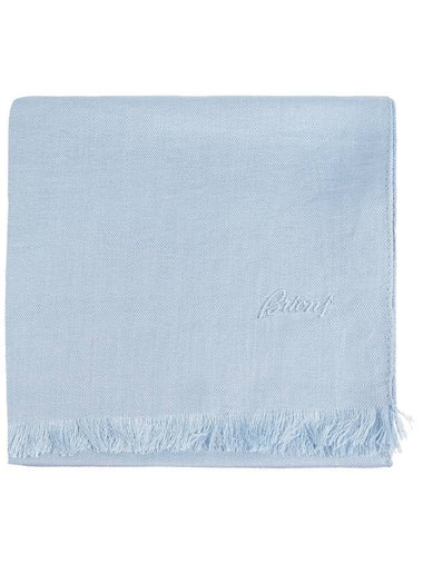 Brioni Silk Scarf, Men's, Light Blue - BRIONI - BALAAN 1