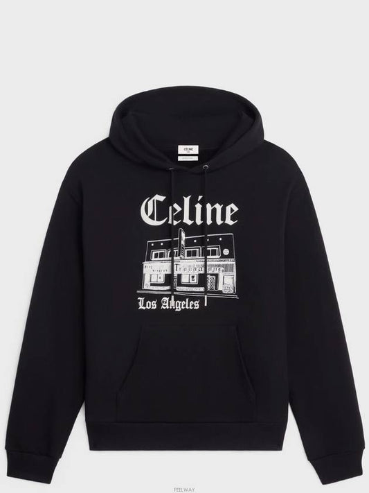 Troubadour Loose Hoodie Cotton Fleece - CELINE - BALAAN 1