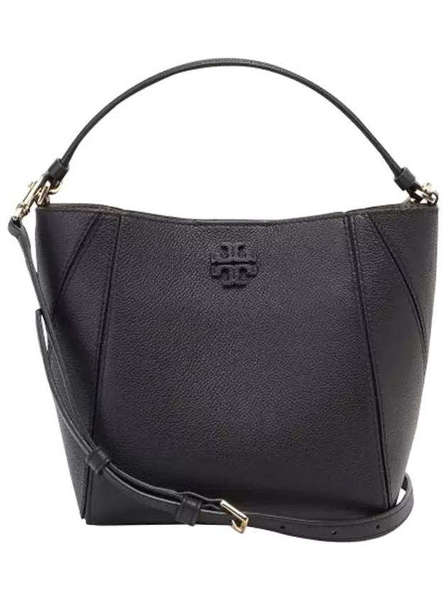 Mcgraw Logo Small Bucket Bag Black - TORY BURCH - BALAAN 2