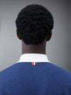 Solid Fine Pique Oversized Short Sleeve Polo Shirt Blue - THOM BROWNE - BALAAN 5