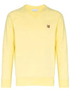 Fox Head Patch Classic Sweatshirt Light Yellow - MAISON KITSUNE - BALAAN 3