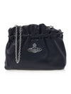 Eva Nappa Leather Shoulder Bag Black - VIVIENNE WESTWOOD - BALAAN 1