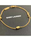 Opyum Heart Chain Bracelet Gold - SAINT LAURENT - BALAAN 9