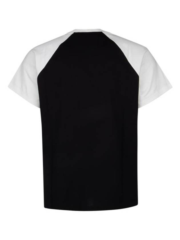 Flocking Loose Short Sleeve T-Shirt White Black - CELINE - BALAAN 3