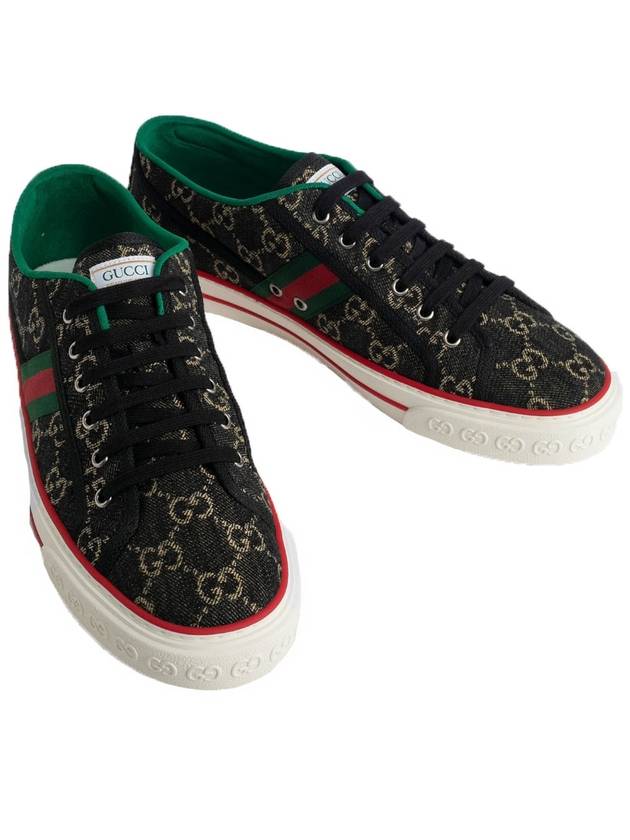 Men's Tennis 1977 Low Top Sneakers Black - GUCCI - BALAAN 5