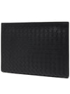 Men’s Document Large Clutch Bag Black - BOTTEGA VENETA - BALAAN 4