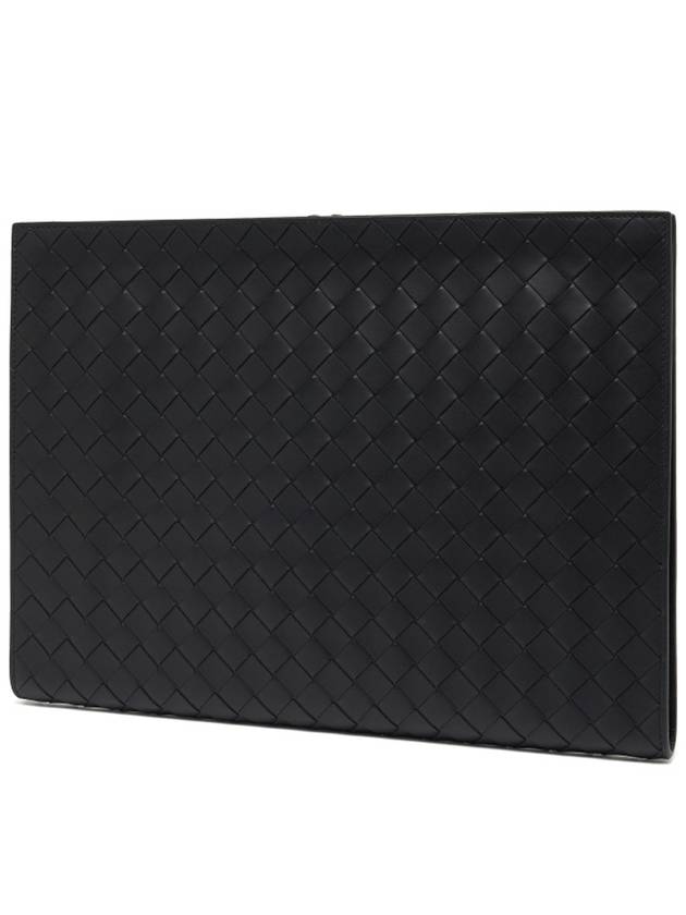 Men’s Document Large Clutch Bag Black - BOTTEGA VENETA - BALAAN 4